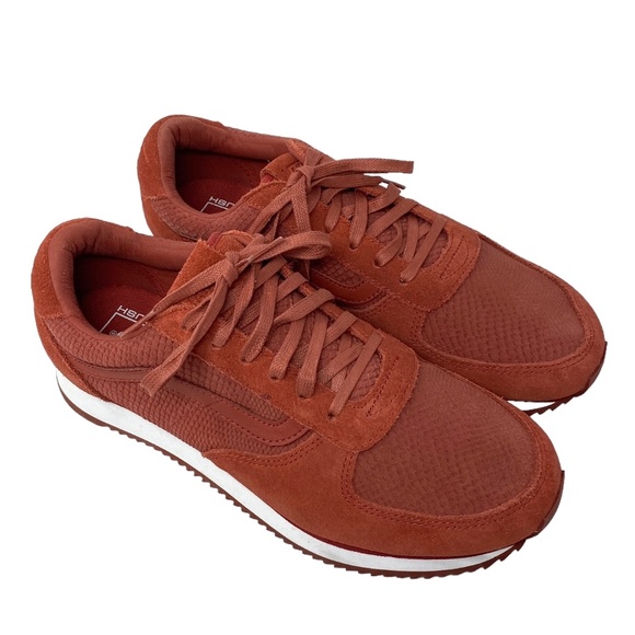 VANS Runner Sneakers Low Top Shoes Men's Size Casual Suede Red ALSU01646 - Picture 2 of 9